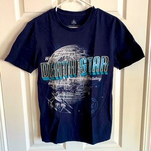 Star Wars Death Star travel postcard style T shirt